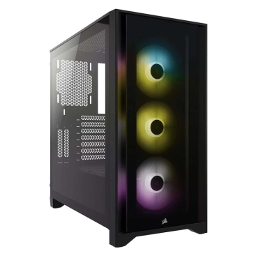 Κουτί Corsair 4000X iCUE RGB TG Midi Black