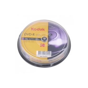 KODAK DVD-R 16x - 4.7GB - 120min / 10-Pack