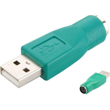 Powertech Αντάπτορας USB 2.0 Αρσενικό σε PS2 Θηλυκό, Πράσινος / CAB-U020