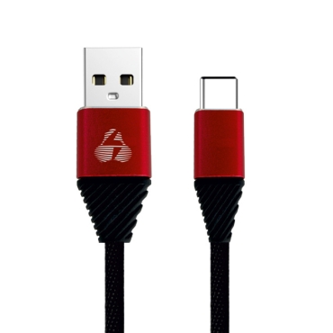 Powertech Καλώδιο USB σε Type-C alu, copper, 1m, μαύρο