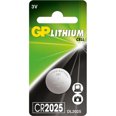 GP Μπαταρία Λιθίου CR2025 3V ~ 160mAh