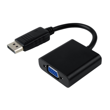 Powertech Μετατροπέας DisplayPort 20pin σε VGA 15pin, 0.20m, Black