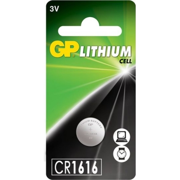 GP Μπαταρία Λιθίου CR1616 3V ~ 55mAh Bulk