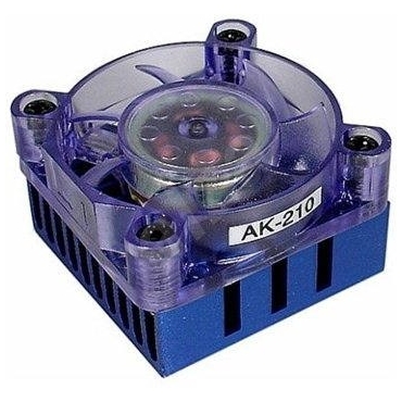 AKASA AK-210 CHIPSET COOLER BLUE - lo noise 38 x 38 x 13mm