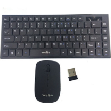 WEIBO Mini Keyboard + Mouse Wireless 2.4GHz Black