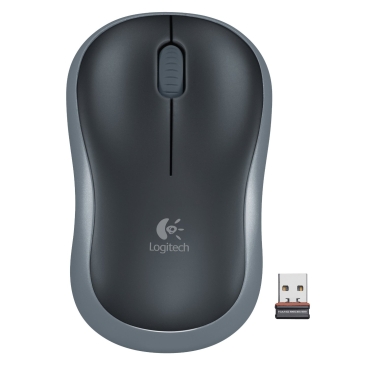 Logitech Ασύρματο Ποντίκι, Μαύρο - Γκρι / M185