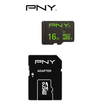 PNY Κάρτα μνήμης microSDHC UHS-I U1, 16GB με αντάπτορα SD