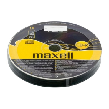 Maxell CD-R 80min, 700MB, 52x, 10τμχ Cake box