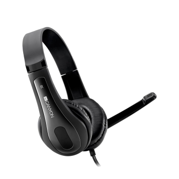 Canyon PC Headset Black, 3.5 combined jack