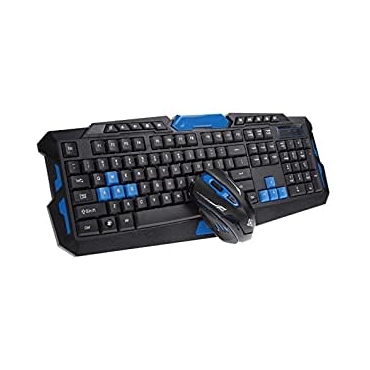 GAMING SET - ΠΛΗΚΤΡΟΛΟΓΙΟ ΜΕ ΠΟΝΤΙΚΙ ΑΣΥΡΜΑΤΟ ~ BLUE/BLACK