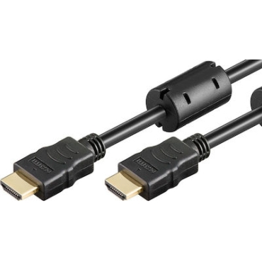 Powertech HDMI 1.4 Cable HDMI male - HDMI male 1.5m Μαύρο