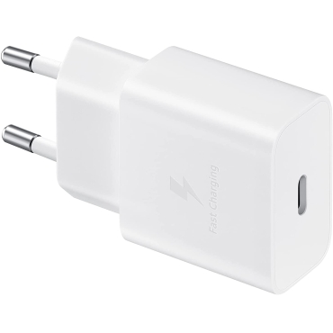 Samsung Φορτιστής Τοίχου με Θύρα USB-C, Fast Charge 15W 2A Power Delivery, Λευκός