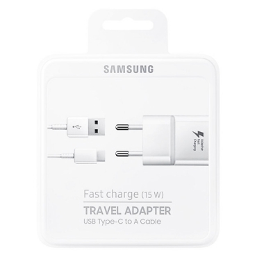 SAMSUNG orig. Φορτιστής, USB Type-C, 15W 2A, λευκό