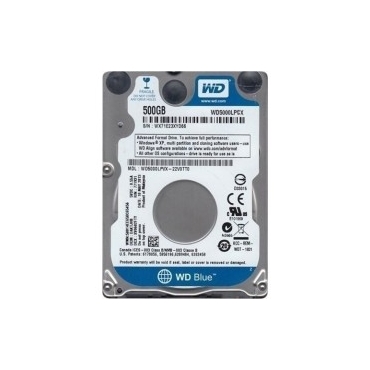 HDD WD BLUE 500GB/2.5/5400RPM/SATAIII/16MB CACHE/7MM