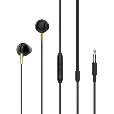 Moxom Earbuds Handsfree με Βύσμα 3.5mm Black / Gold