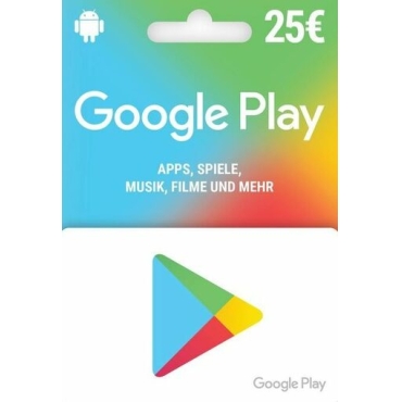 Google Play Gift Card 25 EURO