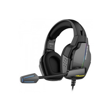 NEDIS Gaming headset με αναδιπλούμενο μικρόφωνο & rainbow RGB LED φωτισμό