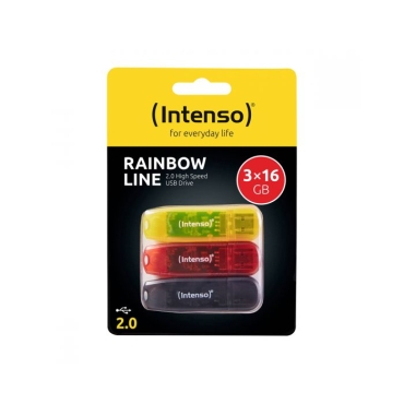 USB Stick Intenso 3 x 16GB Rainbow Triple Pack