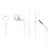 Philips TAE1105 In-ear Handsfree με Βύσμα 3.5mm, λευκό